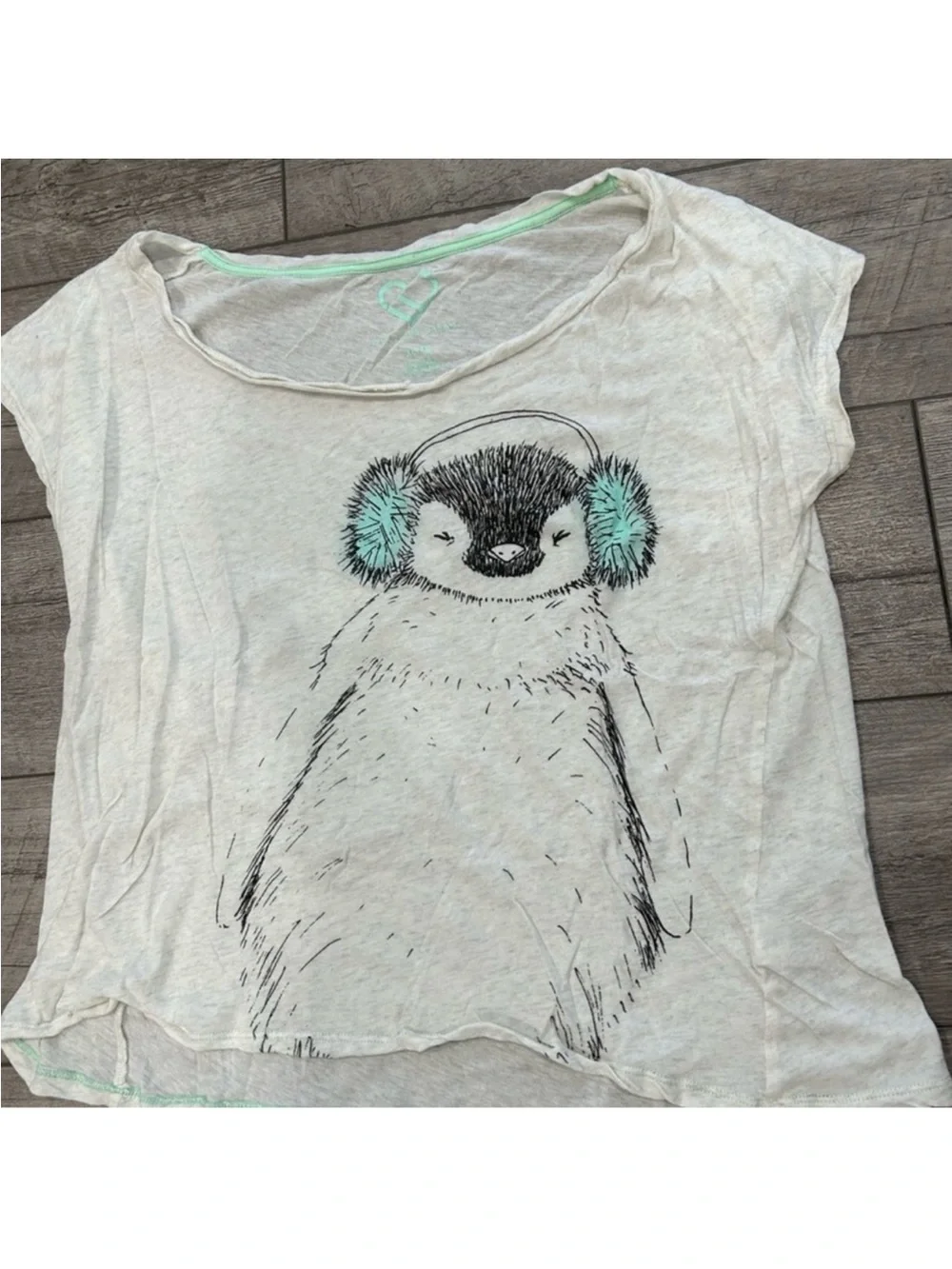 Aeropostale Penguin Print Pajama Set